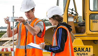 Student training to be a civil engineer