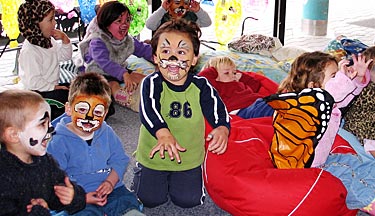 Group of children as part of a childcare course