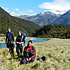 Students on a field trip for their environment course