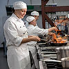 Student chef in the kitchen Student chef in the kitchen