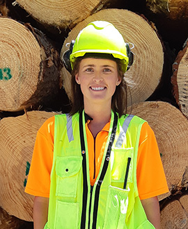 Georgia Paulson graduated with a Diploma in Forest Management in April and loves her job as a Harvest Forester