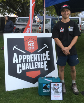 Graduate Jayden Jensen entered the apprentice challenge while studying with Toi Ohomai
