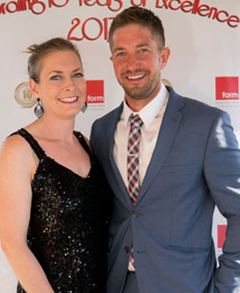 Jens Guenther with his partner