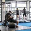 Students in the gym