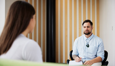 Social worker talking to their client Social Work thumbnail image