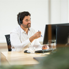 Online student working at their computer