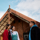 Students outside Tangatarua Marae
