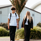 Toi Ohomai students walking around campus