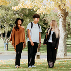 Toi Ohomai students walking around campus