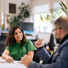 International students talking amongst each other