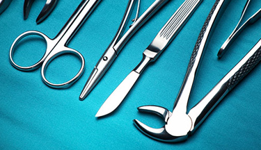 Sterilising equipment on display