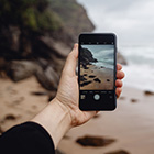 Student taking a photo on their phone