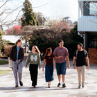 Toi Ohomai students walking around campus