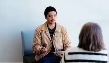 Student training to be a case manager