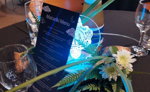 Matariki degustation dinner at Kaiwhata Restaurant
