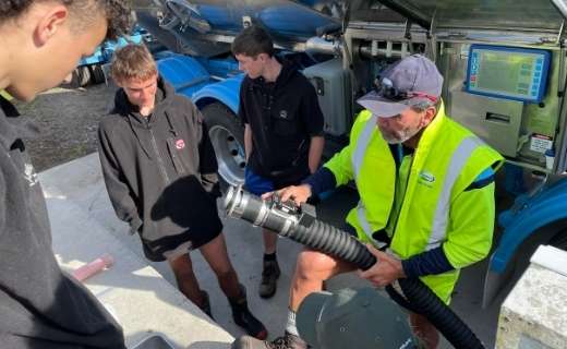 High school students at a Farm 4 Life Hub open day.