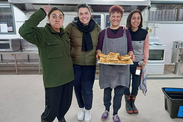 Staff posing for a photo