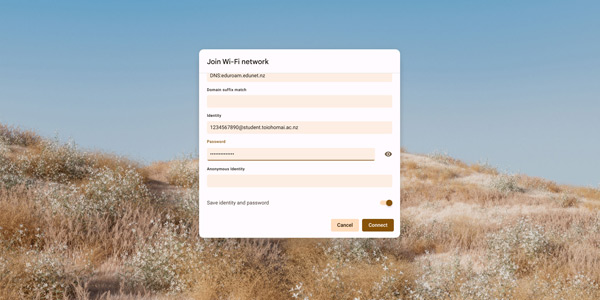 eduroam Chrome OS image 5