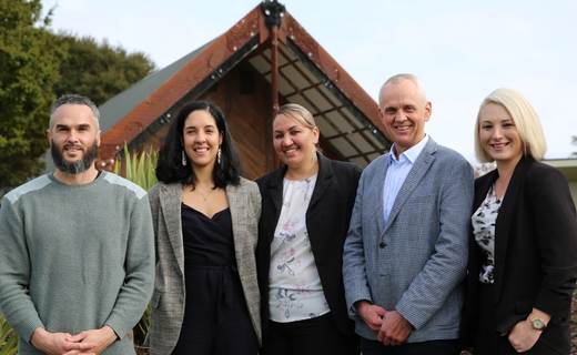 Taurua Grant, Tatiana Kiwi-Knight, Kimberly Rangiahua, Bart Vosse and Liesl van der Mescht