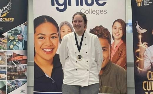 Toi Ohomai culinary arts student, Samantha Warena, has been crowned the North Island winner of the Nestle Golden Chef’s Hat award, which recognises the exceptional talent of New Zealand budding chefs.