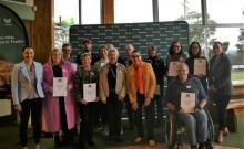 Charity House funding recipients with Rotorua Mayor Tania Tapsell
