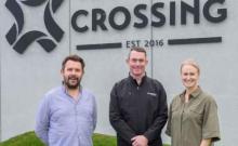Tauranga Crossing CEO Andrew Campbell, Toi Ohomai marketing and creative manager Tom Worsp, and Tauranga Crossing centre manager Janet Vincent.