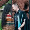 Graduate and tutor hongi