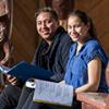 Toi Ohomai students sitting outside Tangatarua Marae