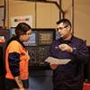 Manufacturing student with their tutor
